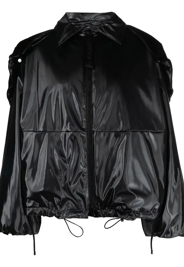 Emporio Armani jacka i konstläder - Svart