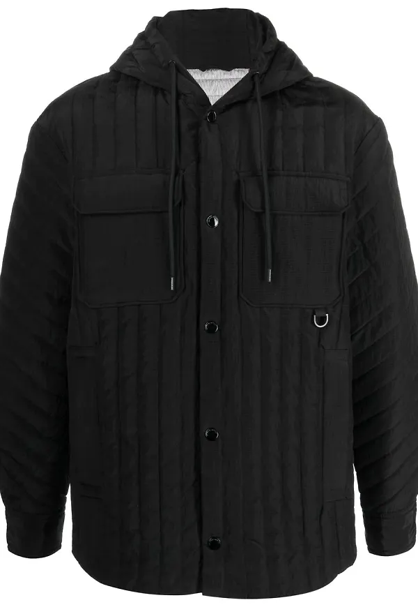 Emporio Armani jacka med huva - Svart