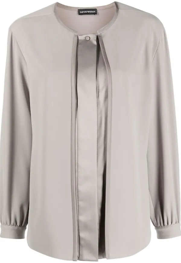 Emporio Armani jacka med satinpanel - Neutral