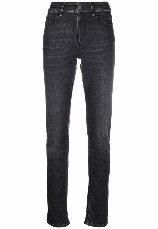 Emporio Armani jeans med logotypplakett - Grå