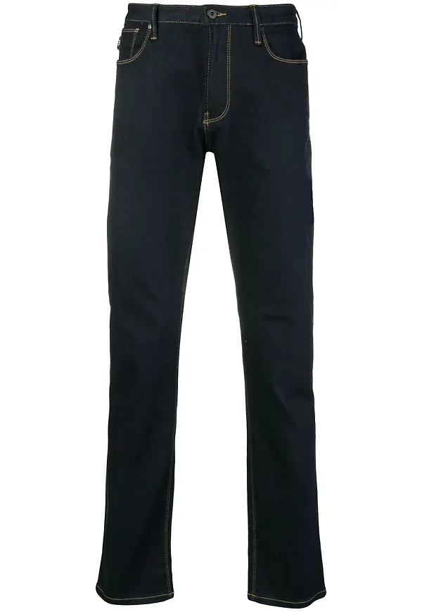 Emporio Armani klassiska mörka jeans - Blå