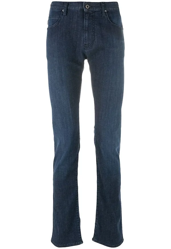 Emporio Armani klassiska skinny-jeans - Blå