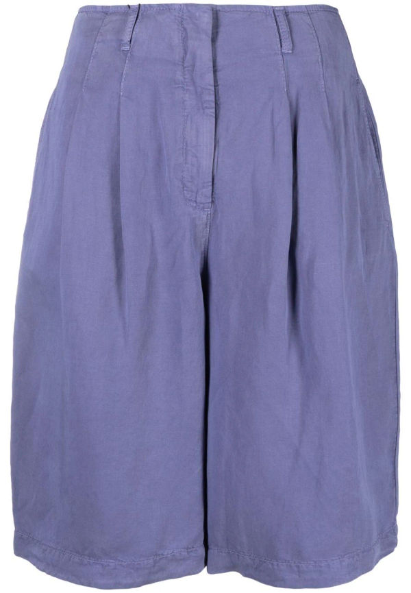 Emporio Armani knälånga vida shorts - Blå