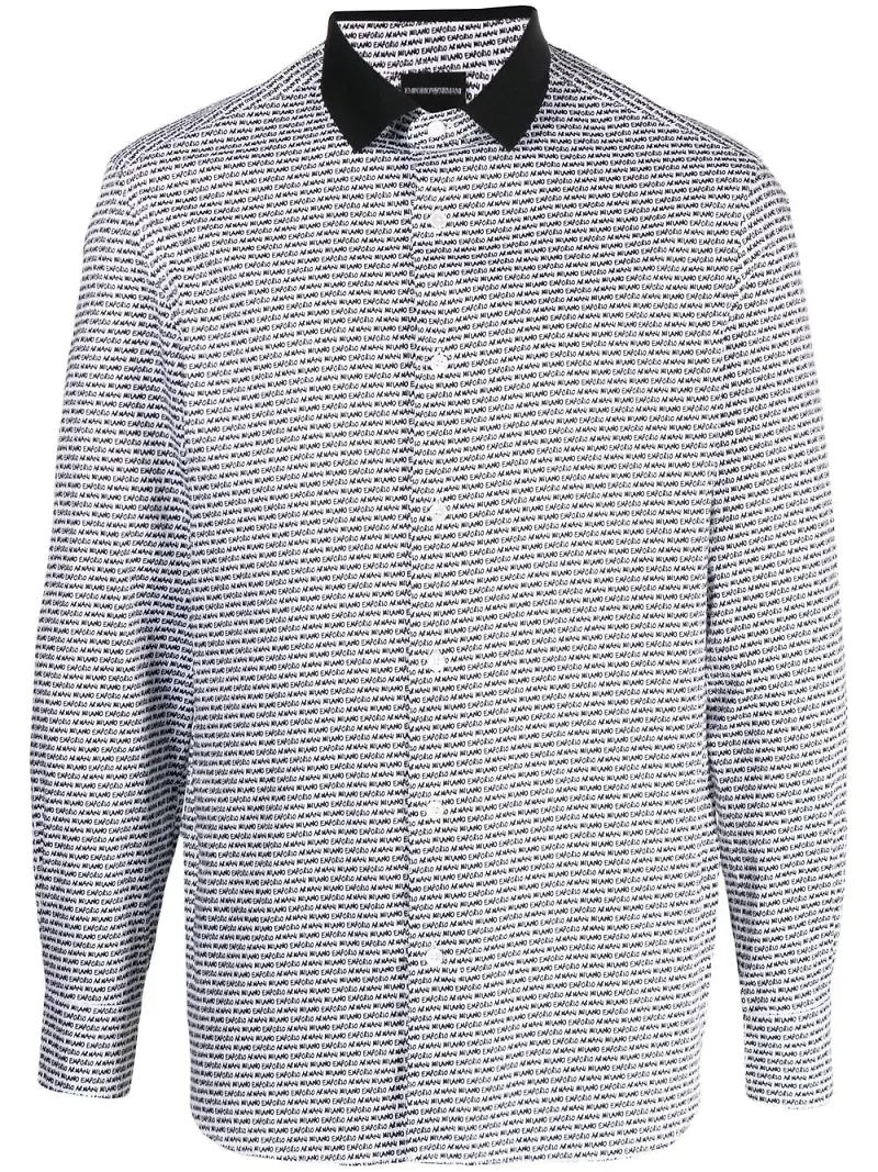 Emporio Armani logo-print shirt - Vit