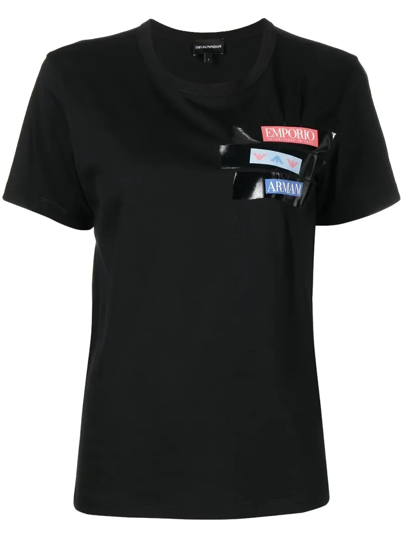 Emporio Armani logo-print short-sleeve T-shirt - Svart
