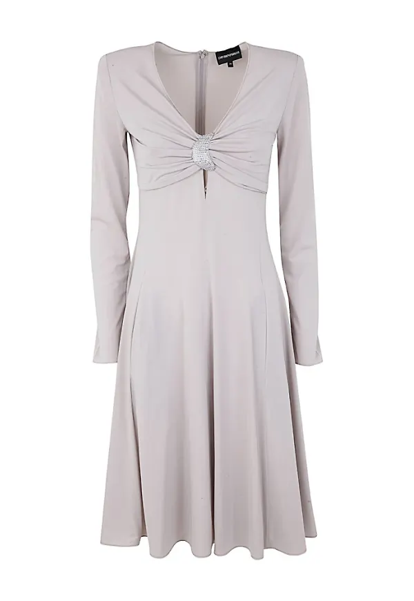 Emporio Armani Maxi klänningar Grå, Dam
