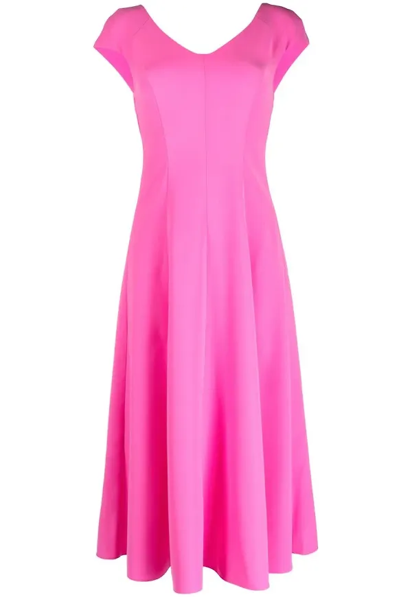 Emporio Armani midiklänning med utskuren rygg - Rosa – Farfetch