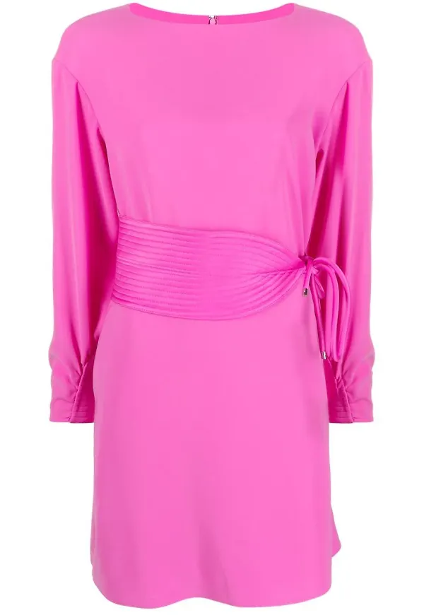 Emporio Armani miniklänning med bälte - Rosa