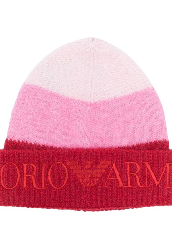 Emporio Armani mössa med logotypkant - Rosa