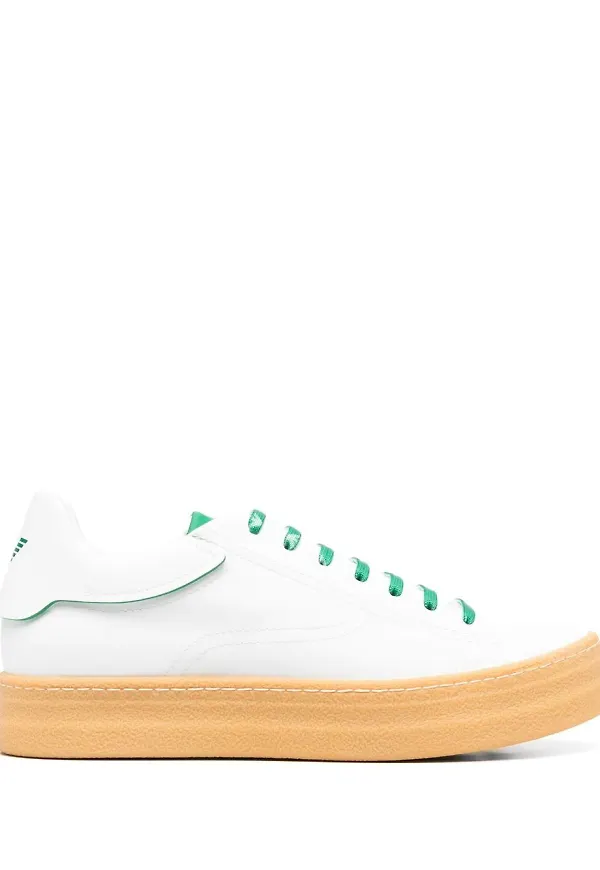 Emporio Armani platåsneakers - Vit