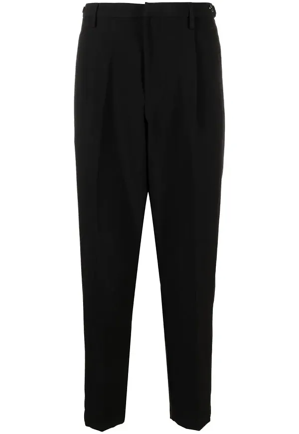 Emporio Armani plisserade slacks - Svart