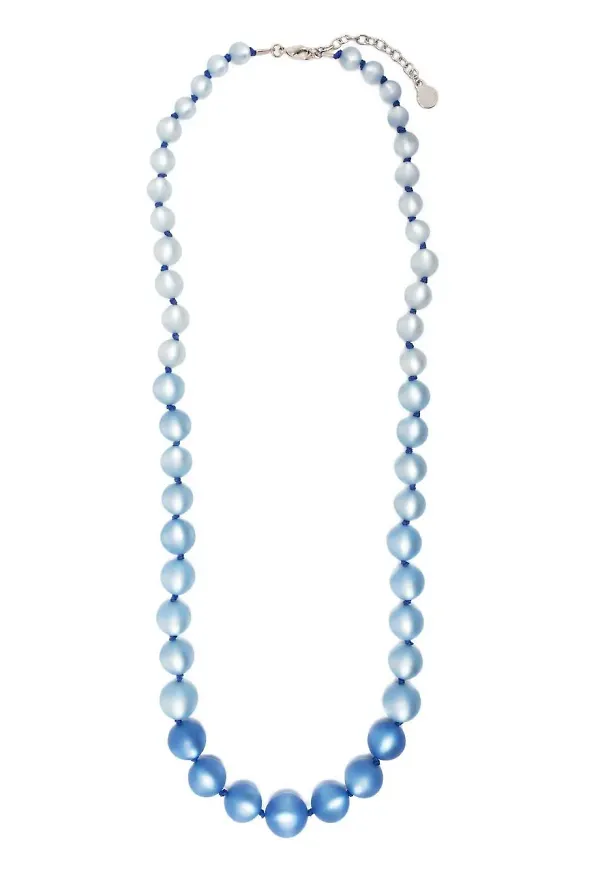 Emporio Armani pärlhalsband - Blå