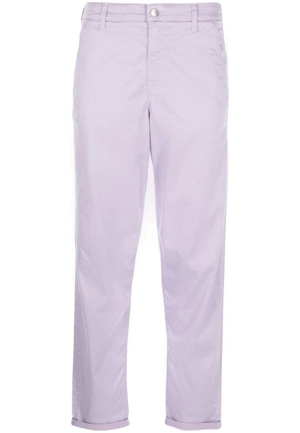 Emporio Armani raka byxor med låg midja - Lila
