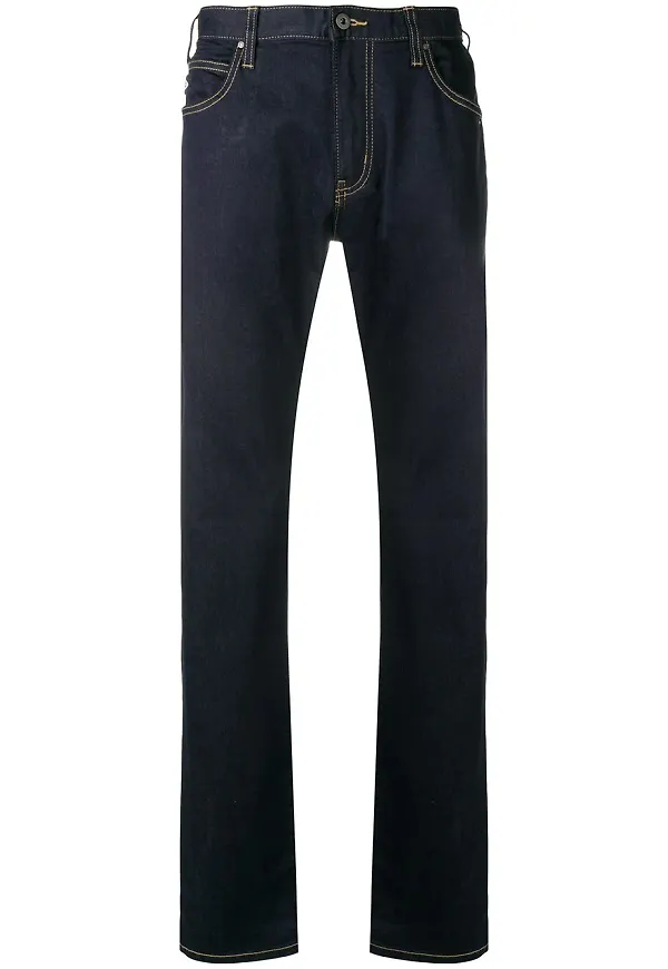 Emporio Armani raka jeans - Blå