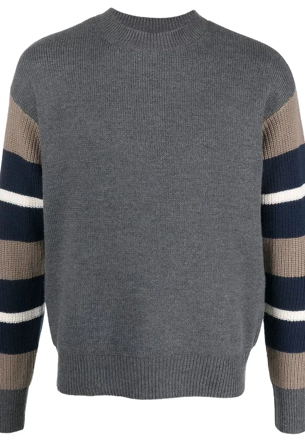 Emporio Armani randig tröja - Grå