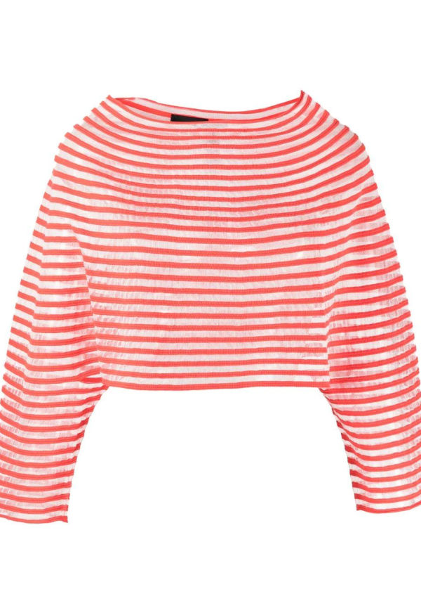 Emporio Armani randig tröja - Röd