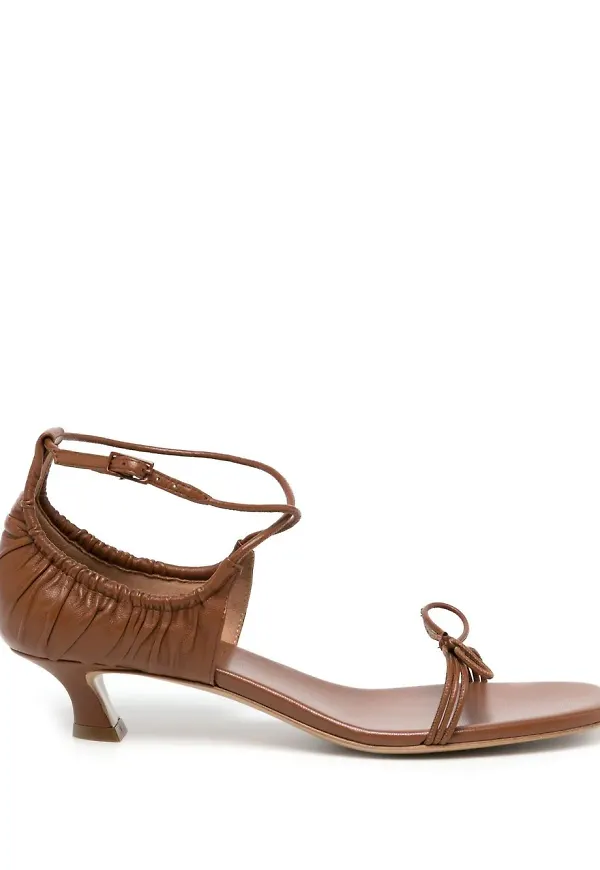 Emporio Armani sandaler med knytning - Brun