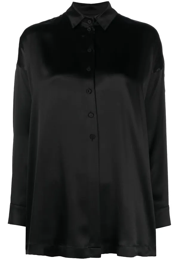 Emporio Armani sidenskjorta - Svart