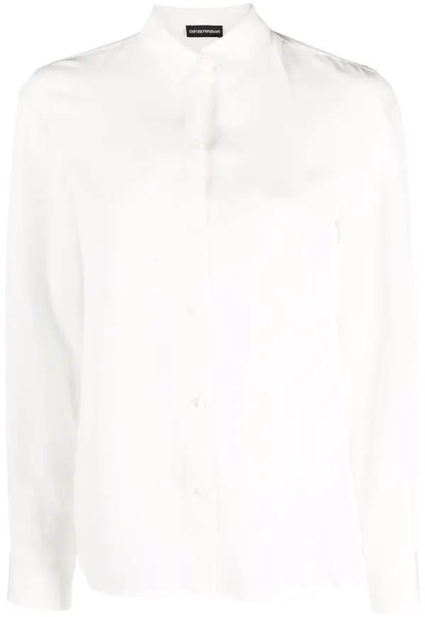 Emporio Armani sidenskjorta - Vit
