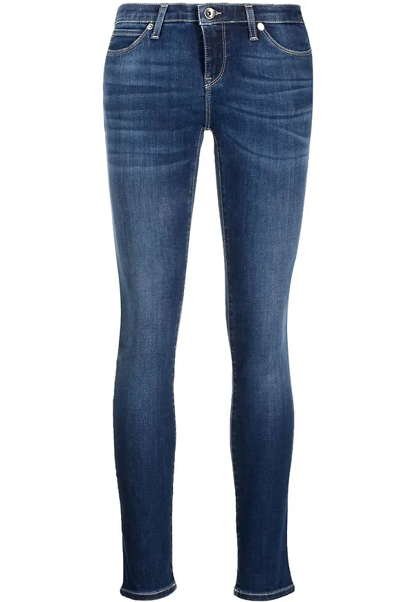 Emporio Armani skinny-jeans - Blå