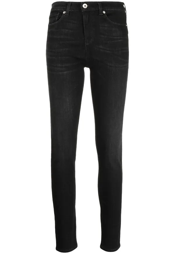 Emporio Armani skinny-jeans - Svart