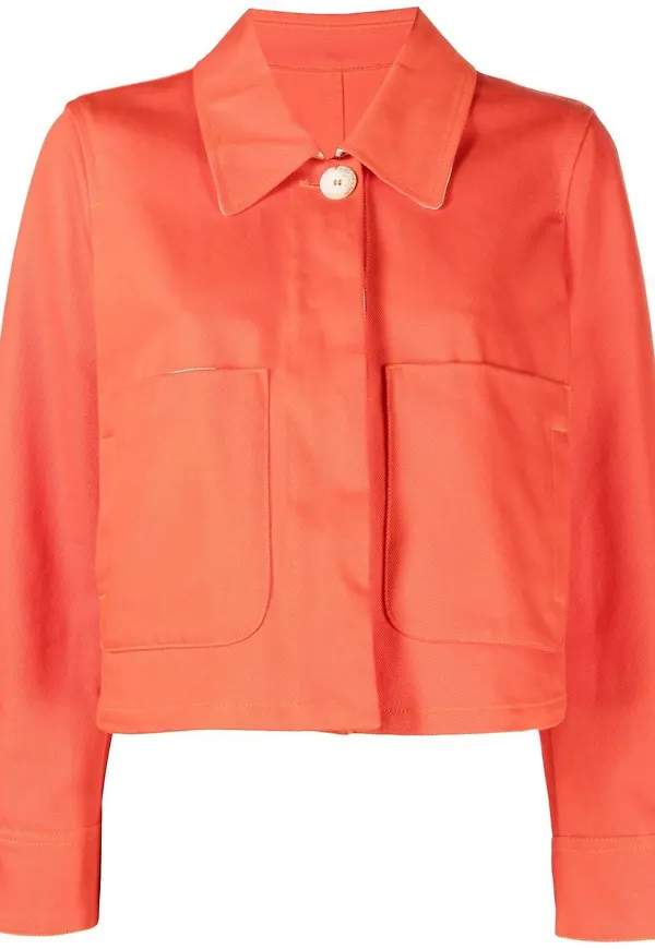 Emporio Armani skjortjacka med knäppning - Orange