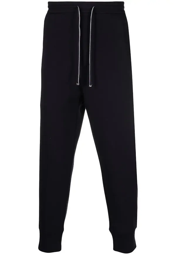 Emporio Armani skotskrutiga slacks - Blå