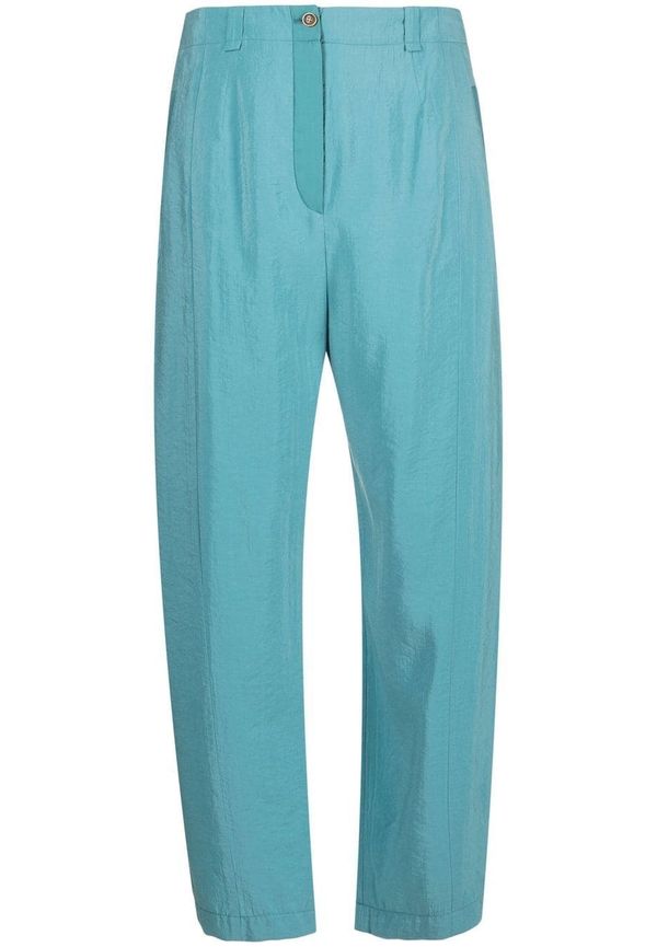 Emporio Armani skräddade sidenbyxor - Blå