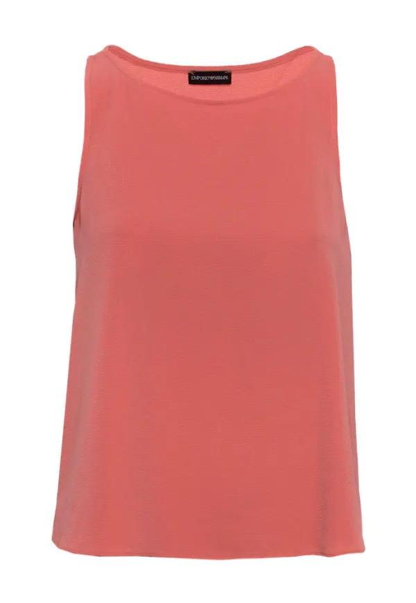 Emporio Armani Sleeveless Tops Rosa, Dam