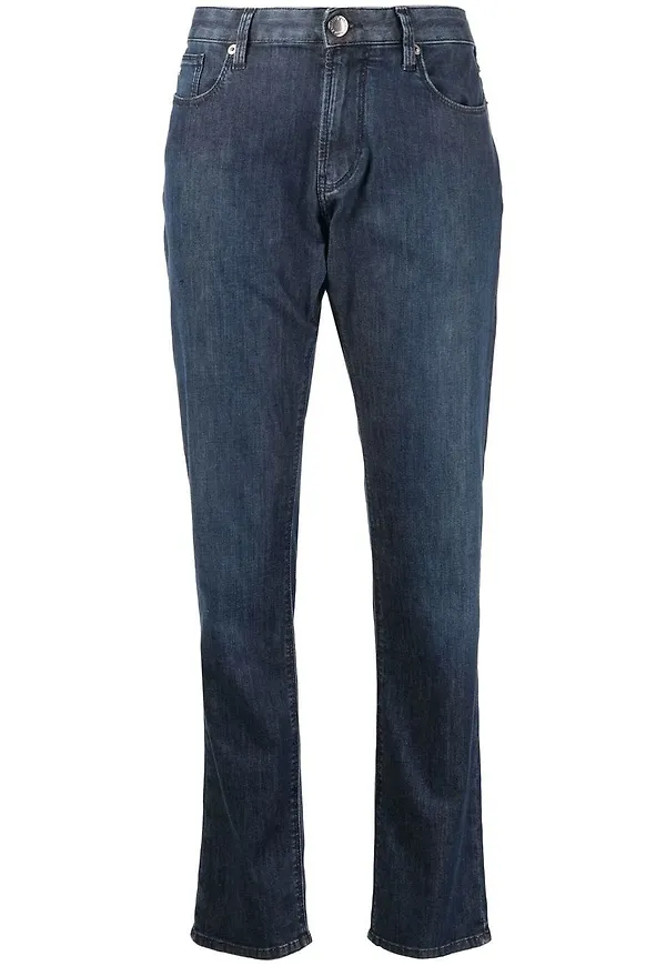 Emporio Armani slim fit-jeans - Blå