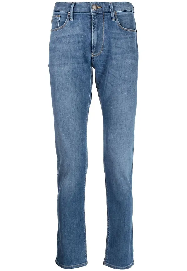 Emporio Armani slim fit-jeans - Blå
