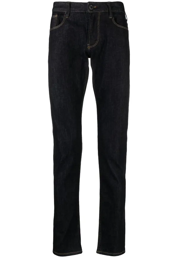 Emporio Armani slim fit-jeans - Blå