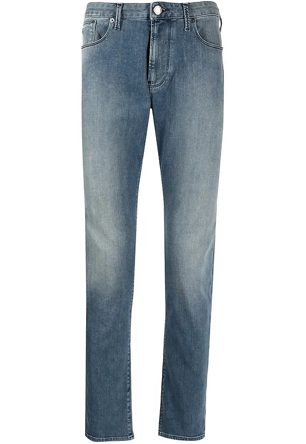 Emporio Armani slim fit-jeans - Blå
