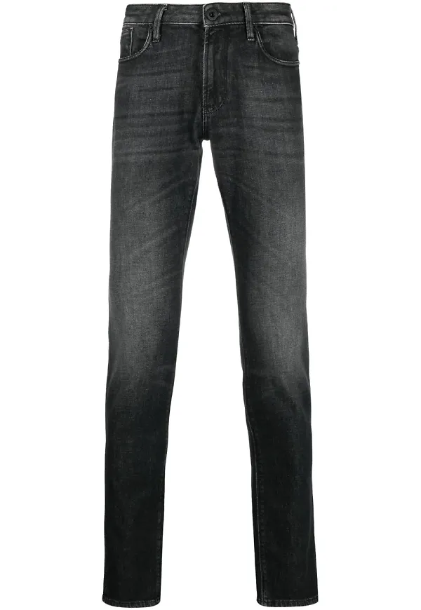 Emporio Armani slim fit-jeans - Svart
