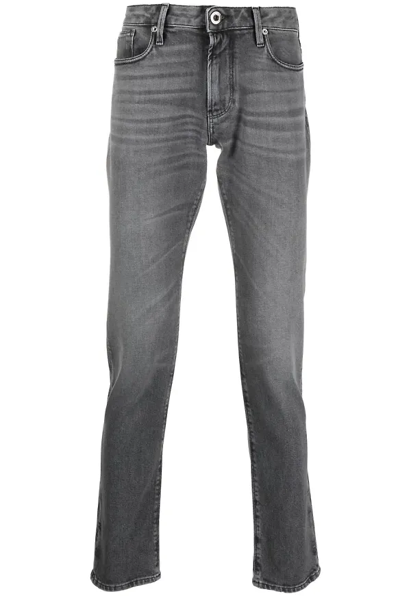 Emporio Armani slim fit-jeans - Svart