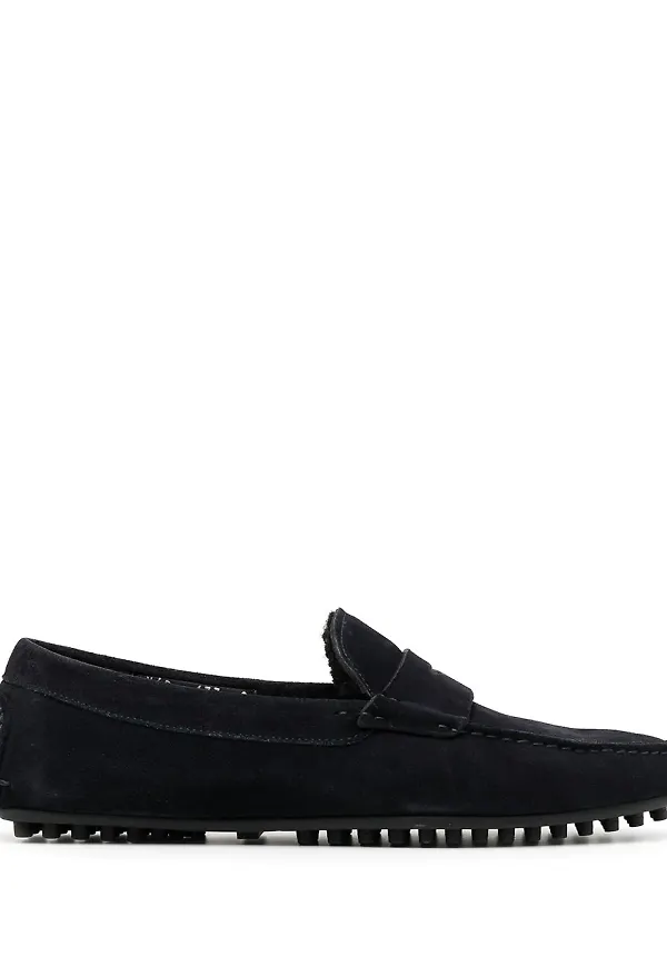 Emporio Armani slip on-mockasiner - Blå