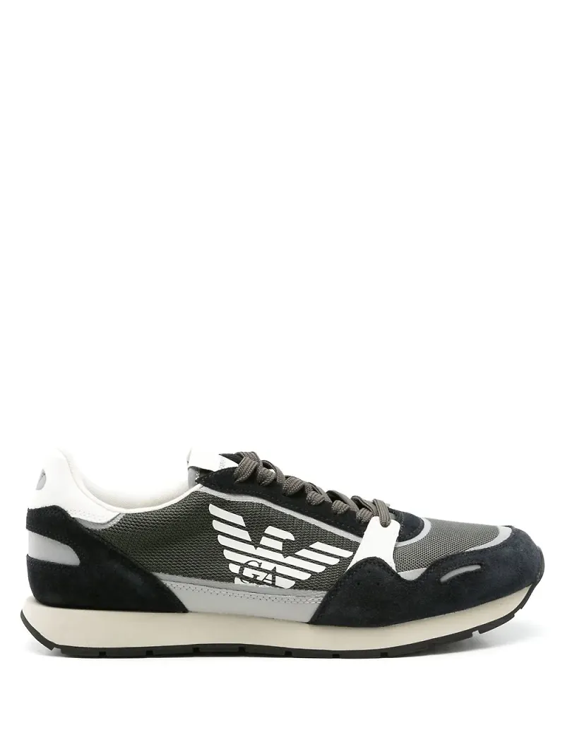 Emporio Armani sneakers med färgblock - Svart