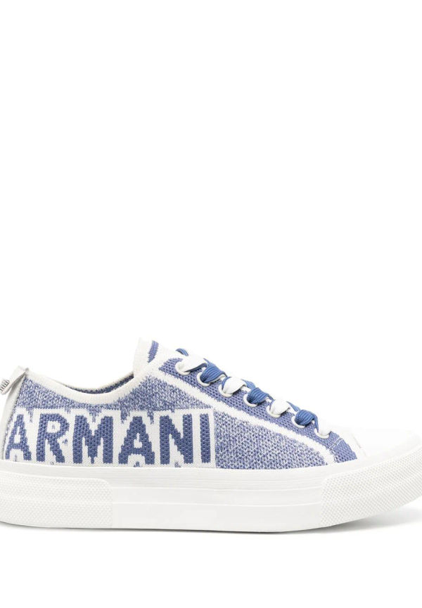 Emporio Armani sneakers med logotyp - Blå