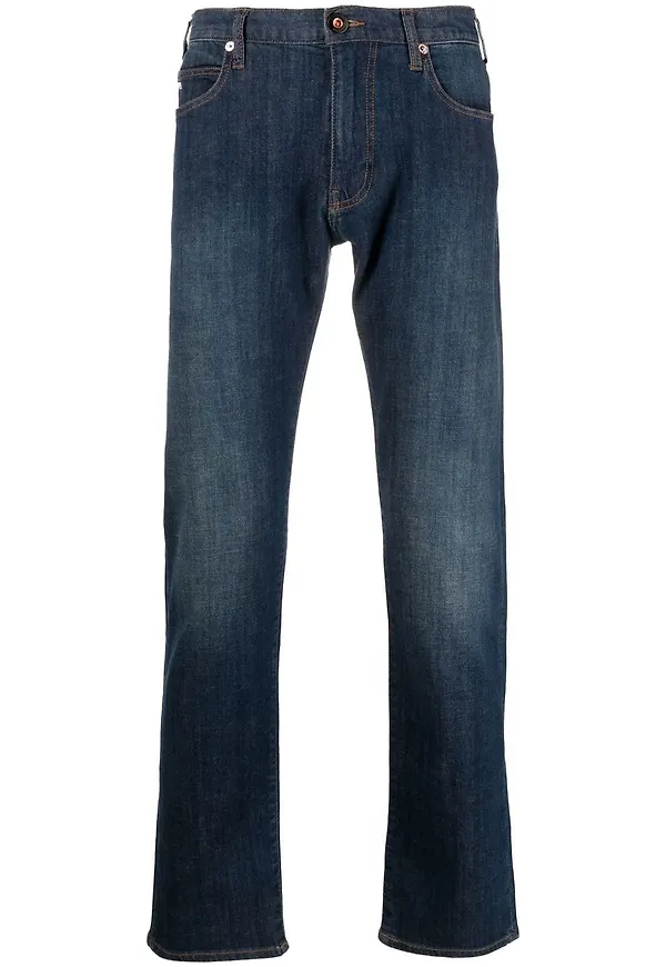 Emporio Armani straight-jeans - Blå