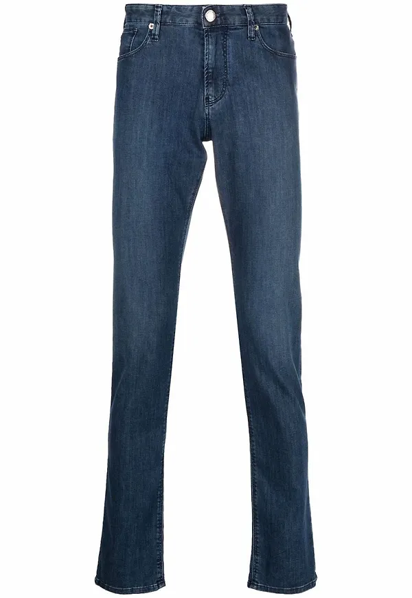 Emporio Armani straight-jeans - Blå