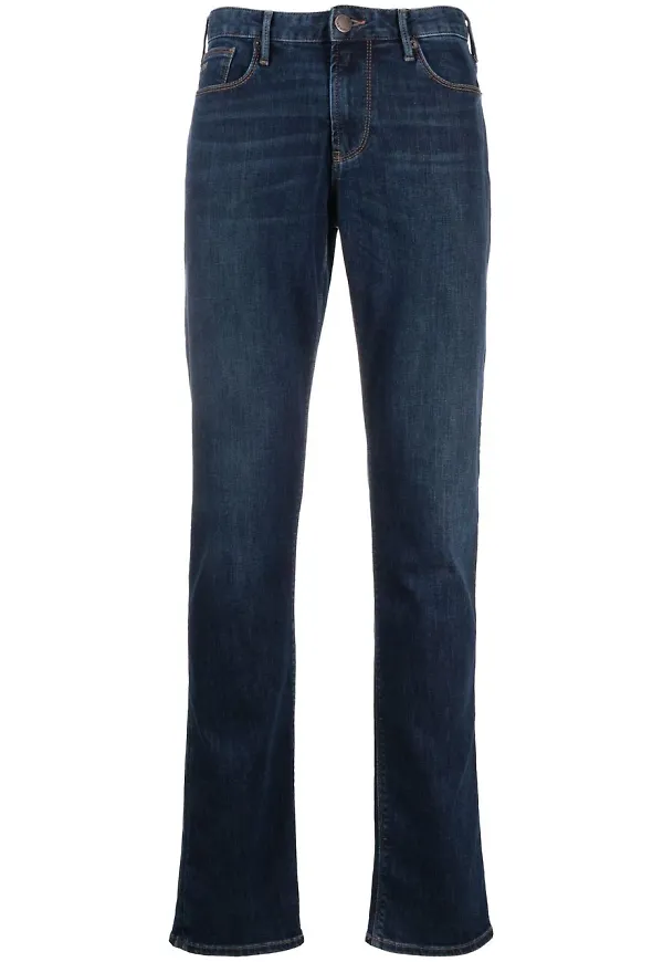 Emporio Armani straight-jeans - Blå