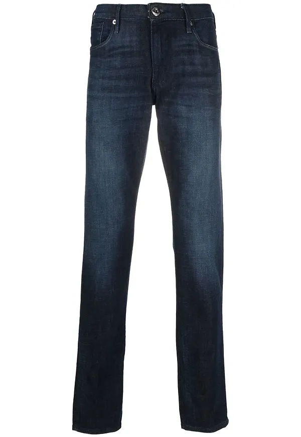 Emporio Armani straight-jeans - Blå
