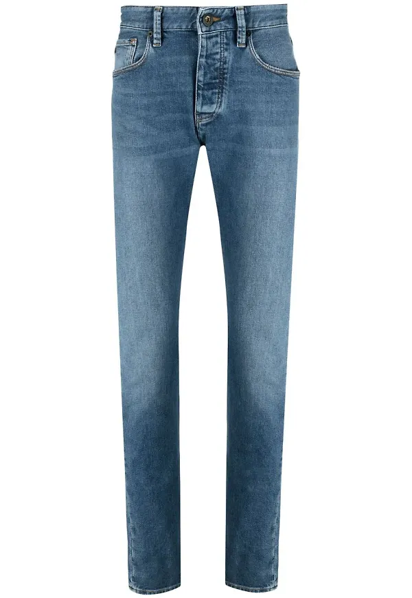 Emporio Armani straight-jeans - Blå