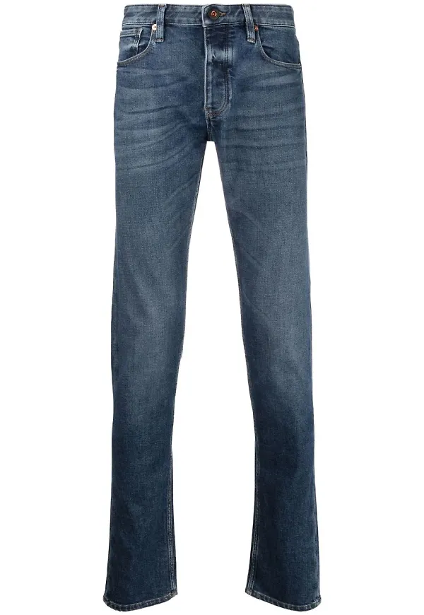 Emporio Armani straight-jeans - Blå