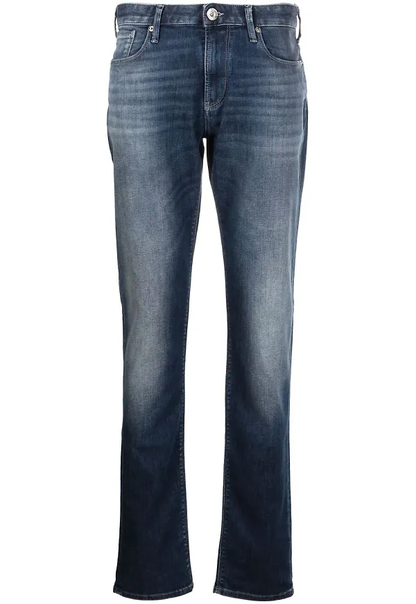 Emporio Armani straight-jeans - Blå
