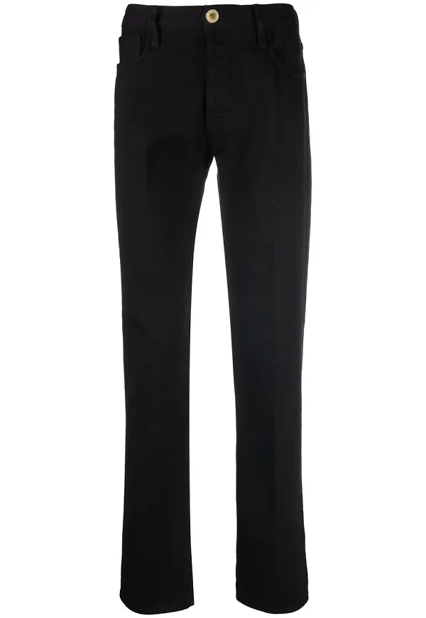 Emporio Armani straight-jeans - Svart