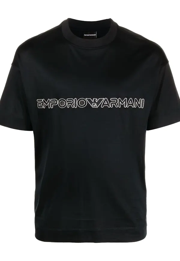 Emporio Armani sweatshirt med logotyp - Blå