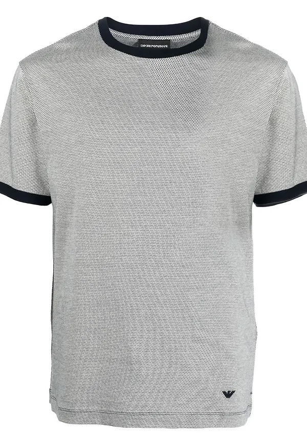 Emporio Armani t-shirt med broderad logotyp - Neutral