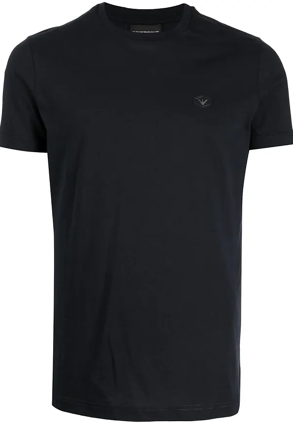 Emporio Armani t-shirt med logotyp - Blå