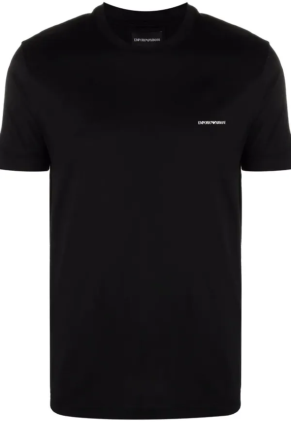 Emporio Armani t-shirt med logotyp - Svart